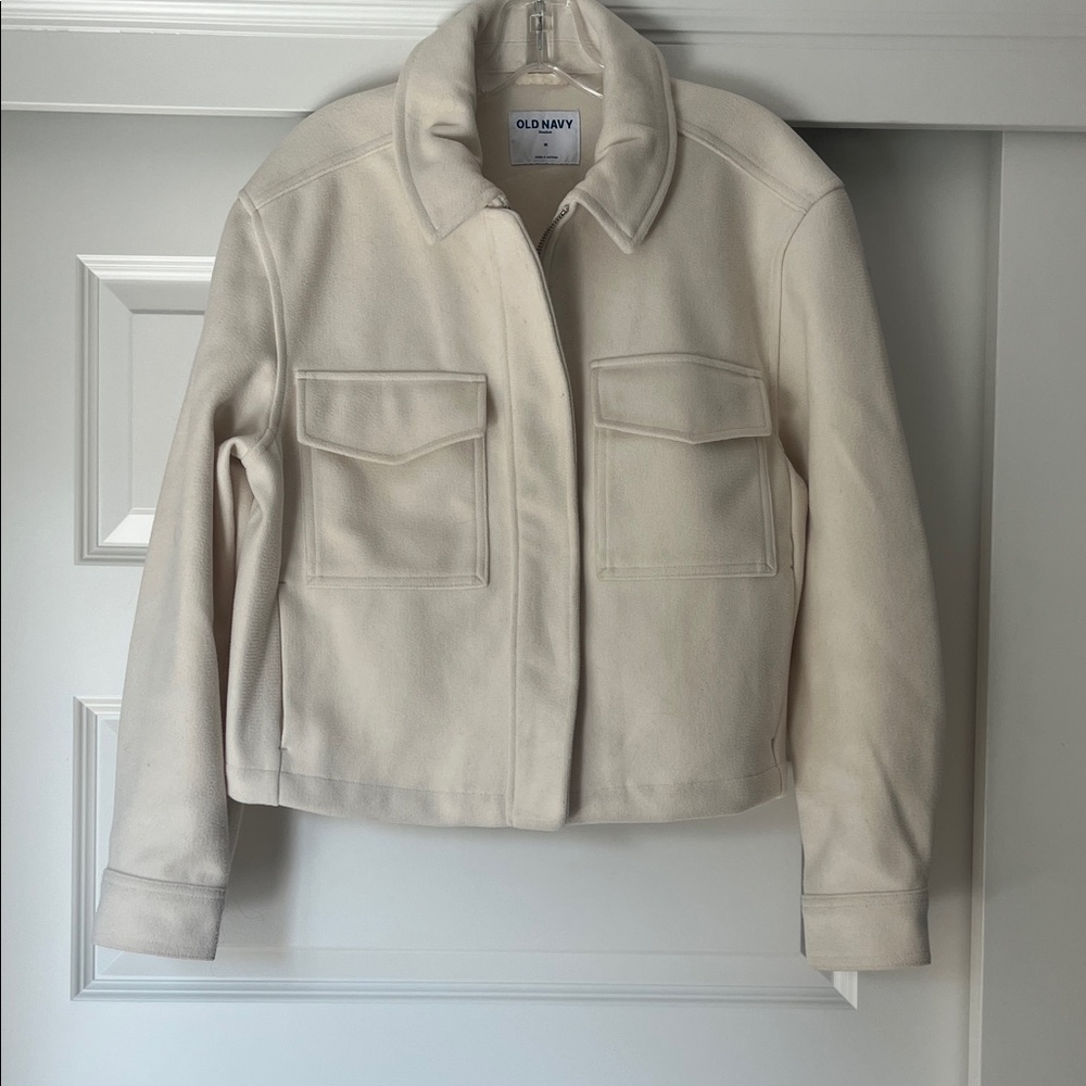 Old Navy Women's Off-White Utility Jacket